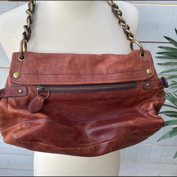 Coach whiskey Vachetta Leather Leigh 65th Anniversary Legacy Bag #11128 - Picture 4 of 9